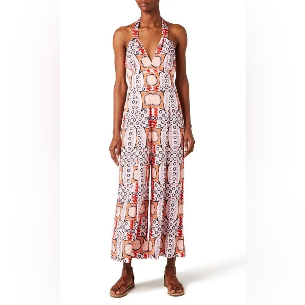 Temperley London Etoile Printed Jumpsuit, size 6, NWT